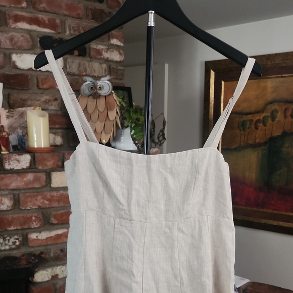 DISSH Milahn Natural Cream Linen Maxi Dress - Picture 3 of 13